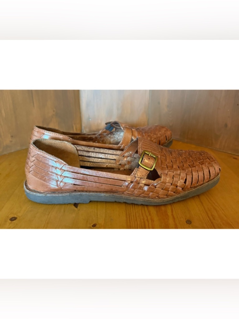 Sunsteps Hand Woven Leather Huarache loafer 8.5